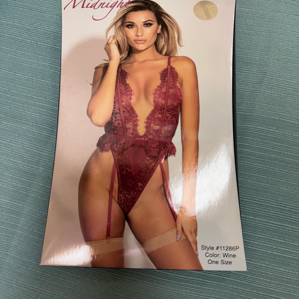 Midnight Wine Lace Chemise